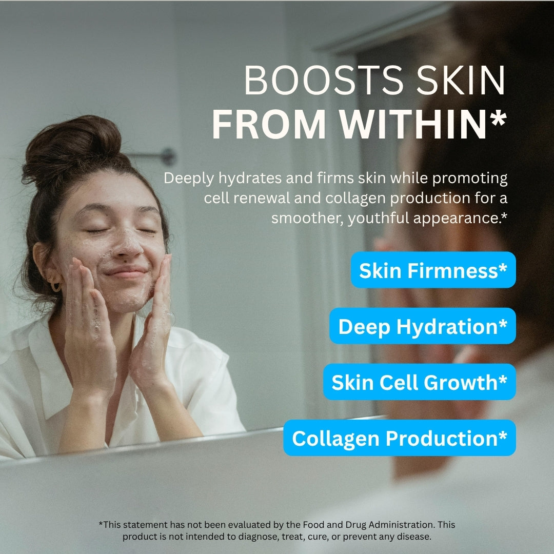 Woman applying skincare for hydration and skin firmness