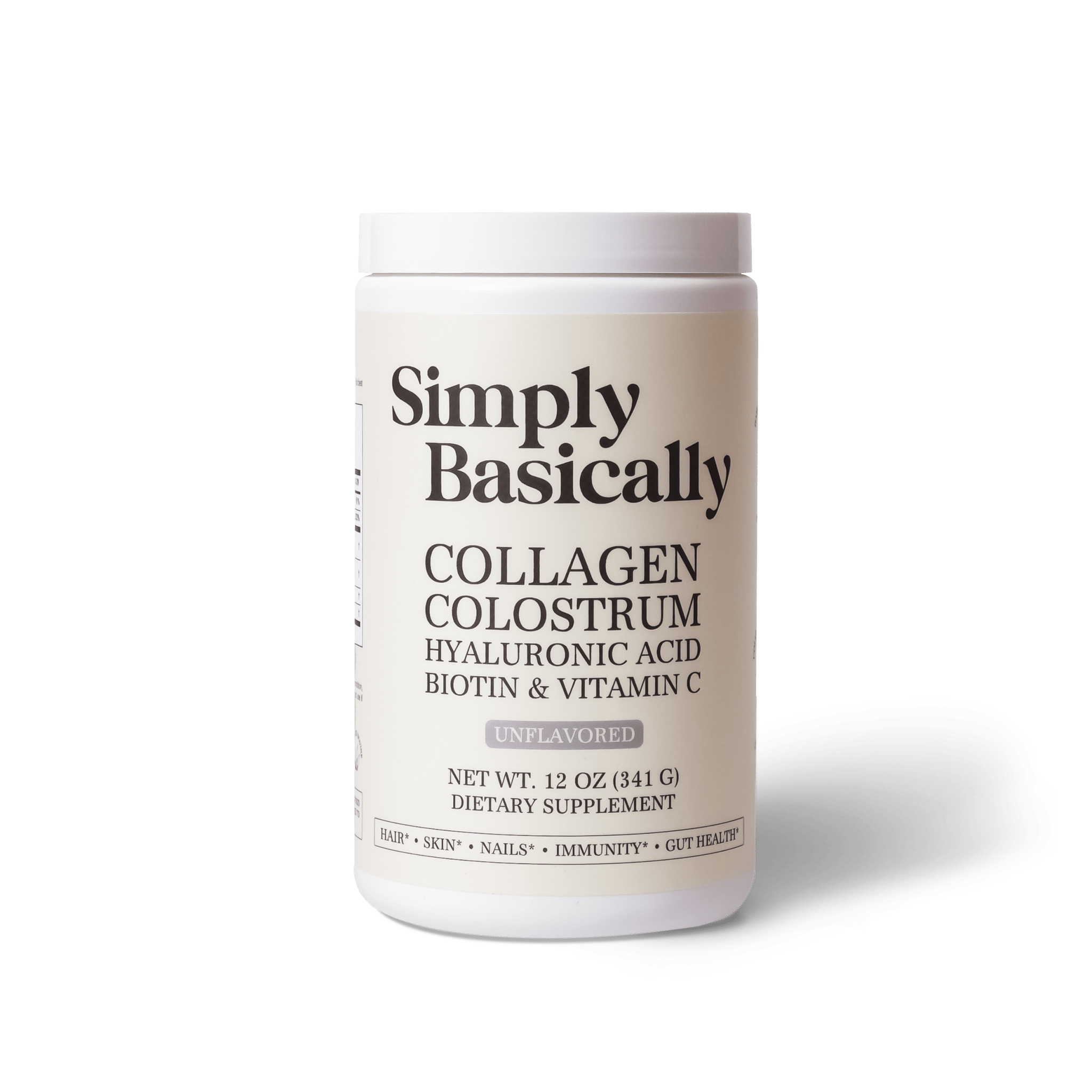 Simply Basically Collagen Colostrum unflavored dietary supplement